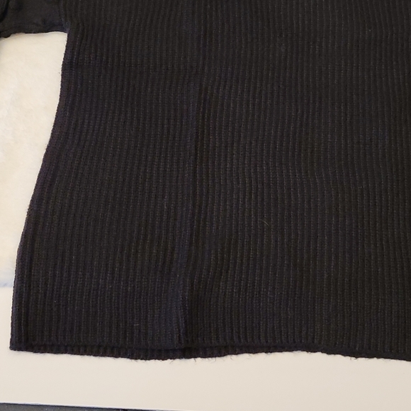 NWT Vince Camuto Clip Dots Long Sleeve Pullover Mock Neck Sweater Wm's Black XL - Picture 6 of 15